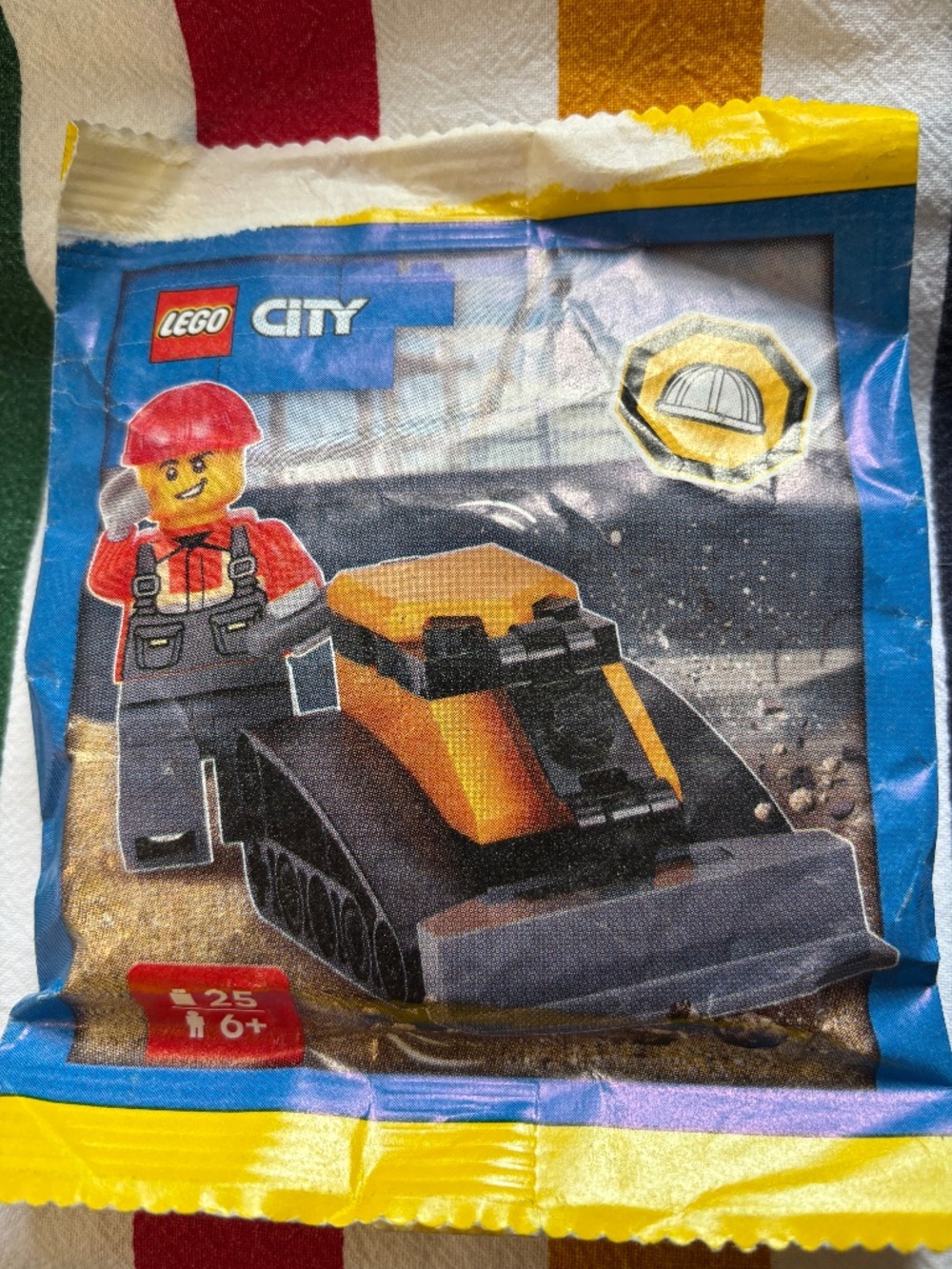 LEGO CITY Construction "Construction Worker with Bulldozer paper bag" L0002221